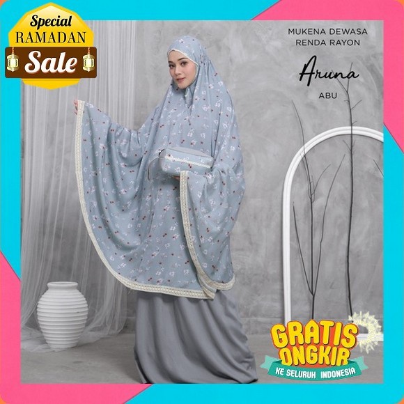Mukena Dewasa Terbaru 2022 2023 Rukuh Remaja Lajuran Tebal Terusan Parasut Jumbo Mewah Elegan Murah 
