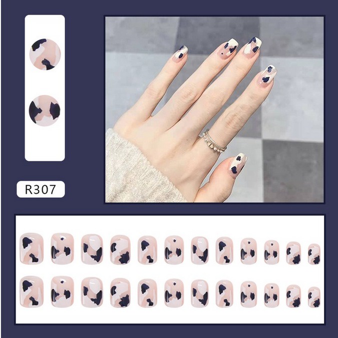 NLT - 24pcs Kuku Palsu Free Lem Jelly 24pcs/Fake Nail Art Fashion Decoration/Fashion Acylic Nail