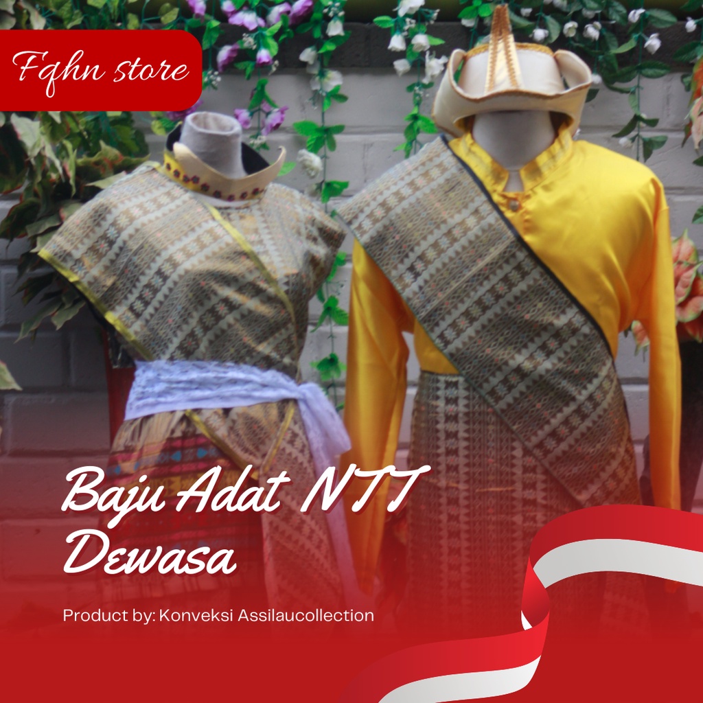Baju Adat dewasa NTT satuan (Laki/cewek)