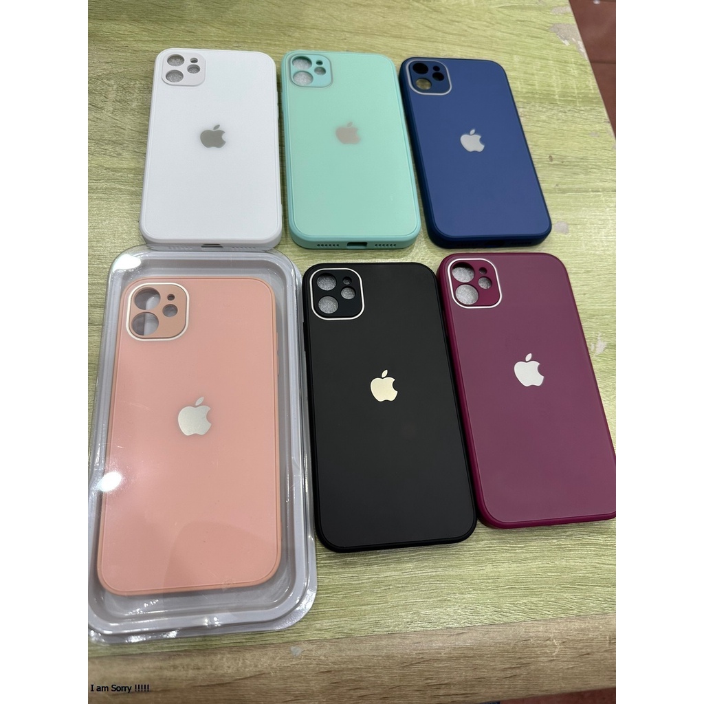 Casing iPhone 13 Pro 6.1 | 13 Pro Max 6.7 Case Glass Lensa Logo