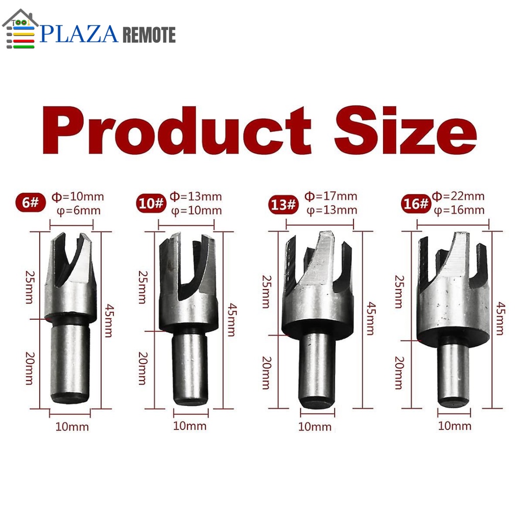 MATA BOR DOWEL COUNTERSINK PELUBANG KAYU BARREL CORK DRILL BIT WOOD PLUG CUTTER