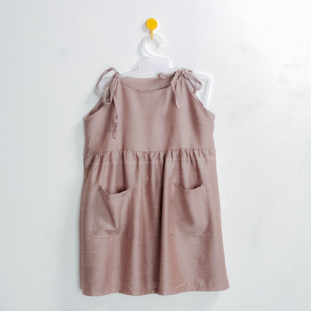 DRESS ANAK PEREMPUAN CLAIRE PITA / DRESS PEREMPUAN PREMIUM SNI