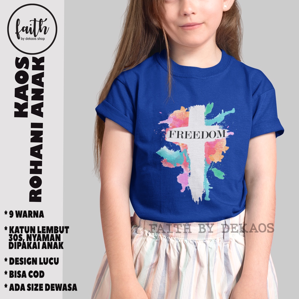 KAOS PASKAH ANAK / KAOS PASKAH / KAOS ROHANI ANAK / KAOS ROHANI KRISTEN / KAOS SALIB/ BAJU ROHANI KR
