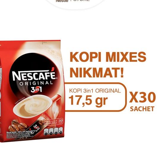 

Makin murah Nescafe Original 3in1 17.5gr x 30