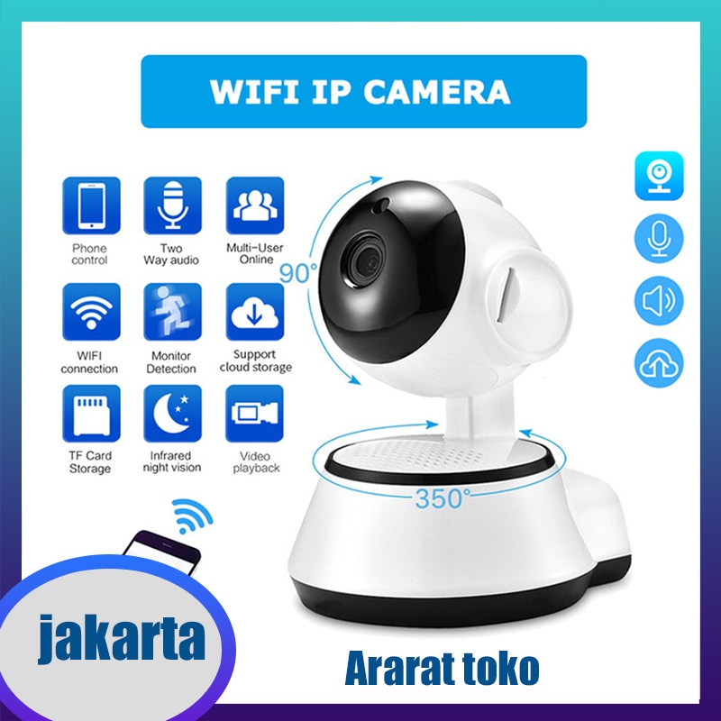 KAMERA CCTV MINI SAMBUNG KE HP V380 Q6 HD1080P Wireless Mini IP CCTV - cctv mini sambung ke hp - cct