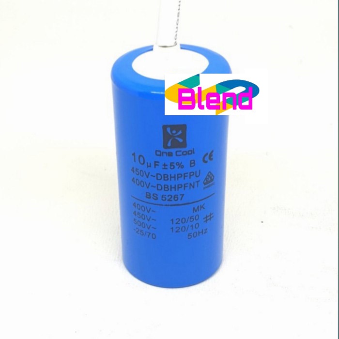 Kapasitor Mesin Cuci 10 uf Bulat Single/Capacitor Pompa Air 10 Mikro