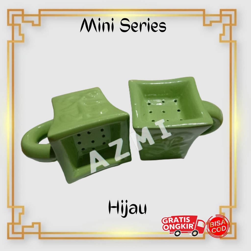 Tempat Bakaran Dupa Keramik Mini Bakaran Buhur Wadah Gaharu Bukhur Prapen Kramik By MH Keramik