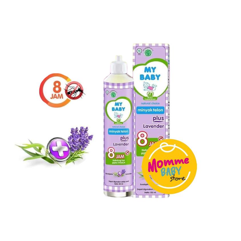 Mybaby My Baby Minyak telon Lavender 150ml Minyak Telon Lavender My Baby 150ml Bayi