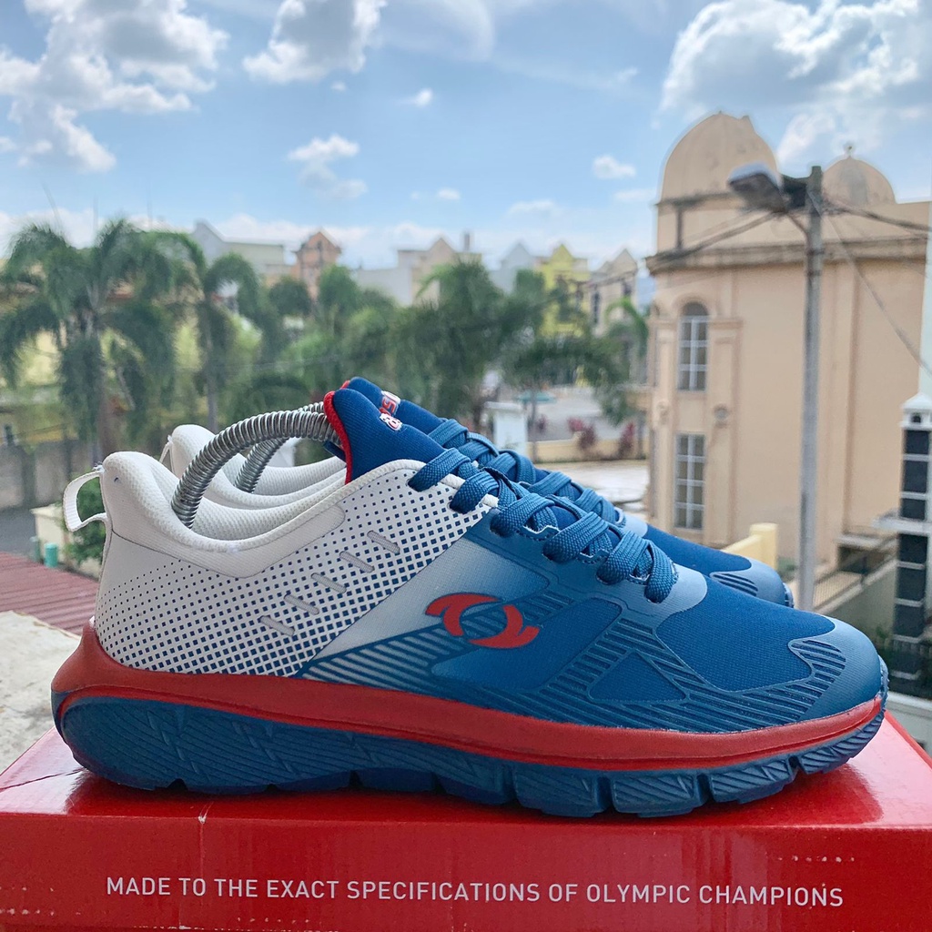 SEPATU ASTEC PRIA ASTEC FLARE RUNNING NAVY WHITE RED MAN SNEAKER RUNNING SPORTY ORIGINAL COD