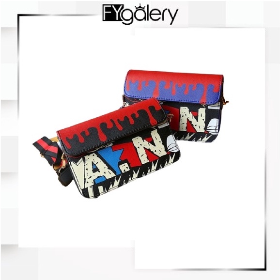 FYGALERY FYG1134 Tas Selempang Motif Kartun Perempuan Slingbag Cartoon Fashion Wanita Sling Bag Korea Murah