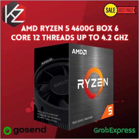 AMD Ryzen 5 4600G Box 6 Core 12 Threads Up to 4.2 Ghz With Radeon VGA