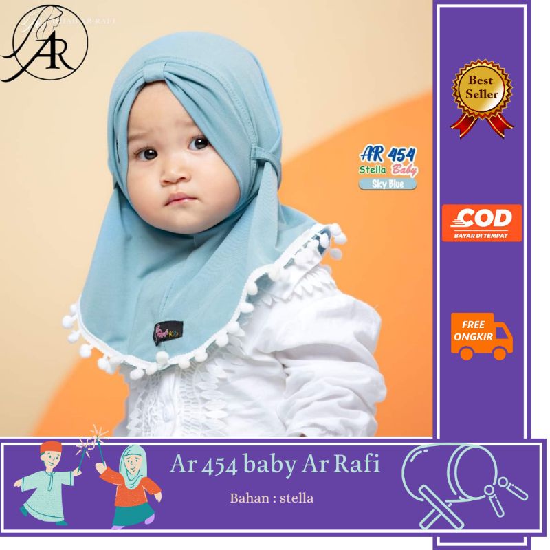 HIJAB KIDS ARRAFI // JILBAB ANAK ARRAFI//KERUDUNG ANAK ARRAFI AR 454 BABY