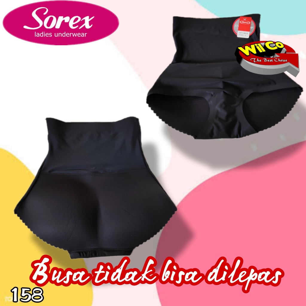 K158 - (Harga Per 1Pcs) KORSET CELANA BUSA WANITA SHAPEWARE PEMBENTUK BODY SEXY SOREX SIZE S - XL