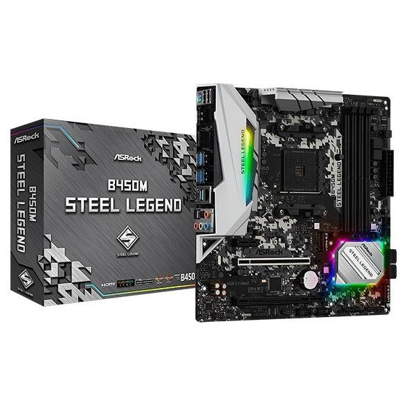 ASROCK B450M STEEL LEGEND (Socket AM4)