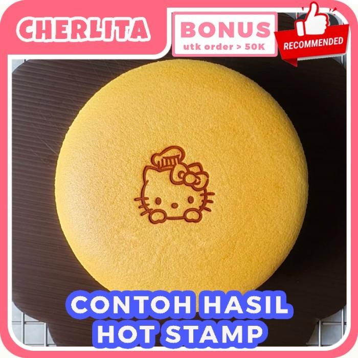 Hot Stamp Besar Cake Kue Chiffon Bolu Stempel Emboss Cheesecake 1 Set