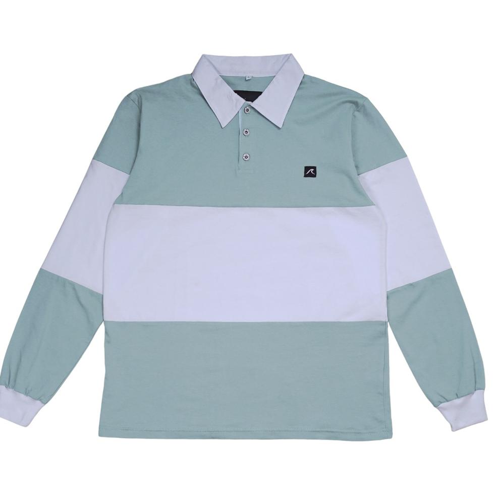 Spellbind Vintage Rugby Polo Shirt - Aqua Haze LANGSUNG ATC
