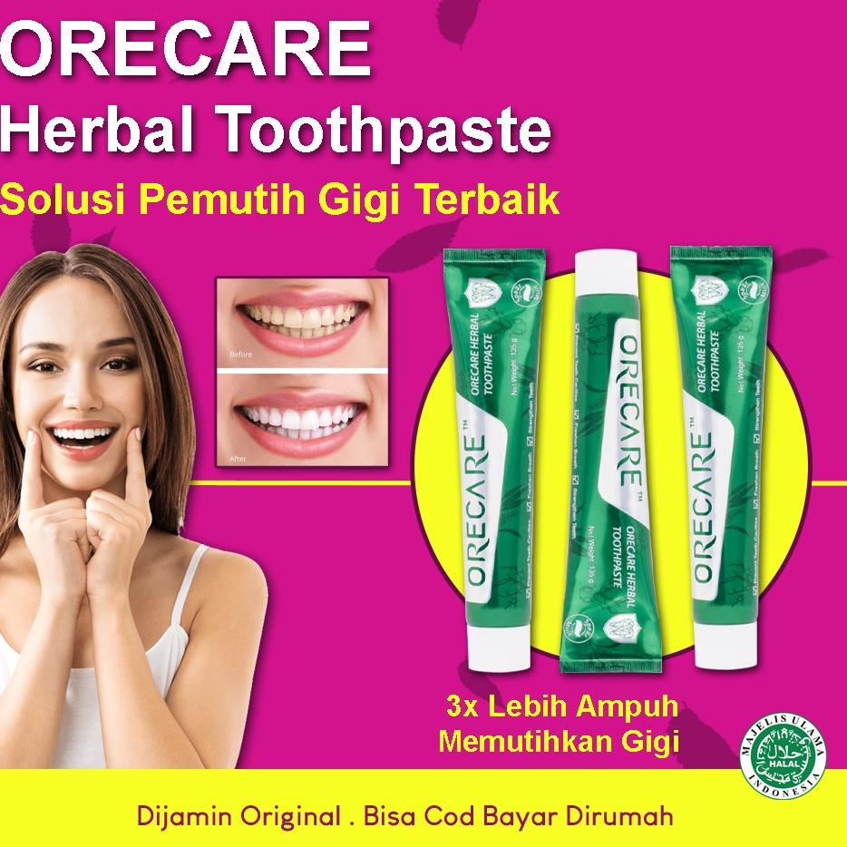 ✤ Orecare Pasta Gigi Orecare Odol Pemutih Gigi Penghilang Karang Gigi Odol Original ✹