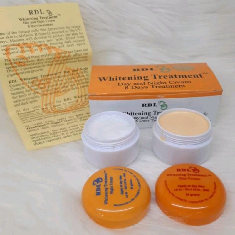 RDL 8DAY WHITENING TREATMENT/CREAM PEMUTIH RDL SIANG/MALAM