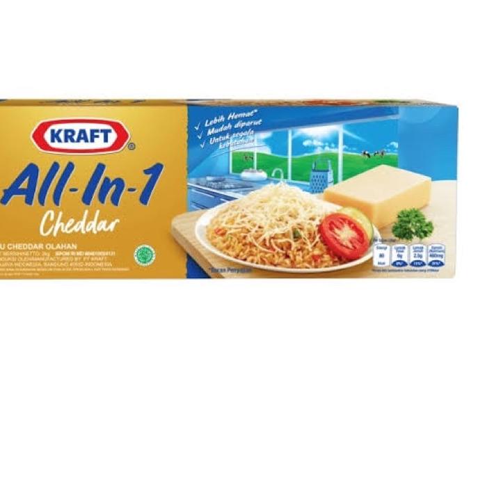 

❁ Keju kraft cheddar all in one 2kg ➴