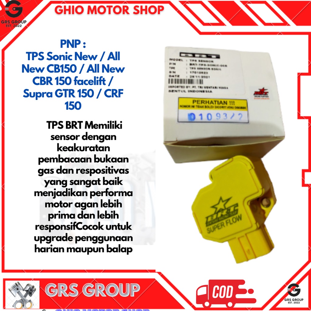 SENSOR TPS HONDA SONIC NEW 150 ALL NEW CB150R ALL PCX125/150 VARIO 150 ADV 150 NEW CBR150 TPS SENSOR PRESISI BRT RACING TDR KAWAHARA CLD DAYTONA RCB ORIGINAL PRODUK TPS VARIO150 TPS PCX TPS CBR TPS ADV TPS CB TPS GTR TPS SONIC TPS BEAT FI TPS SCOOPY FI