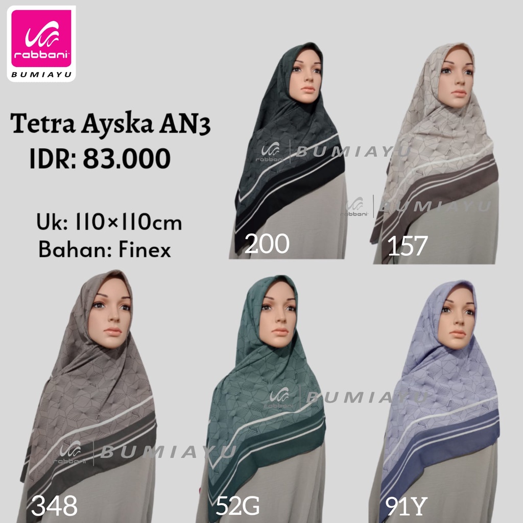 TETRA AYSKA - SEGI EMPAT RABBANI MOTIF