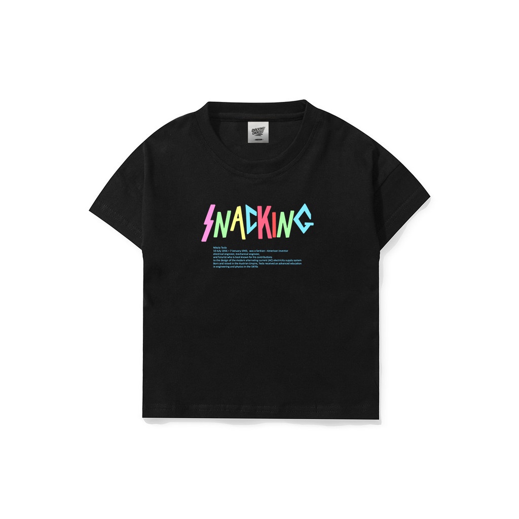 T-shirt | Tesla | Black | SNACKIDS