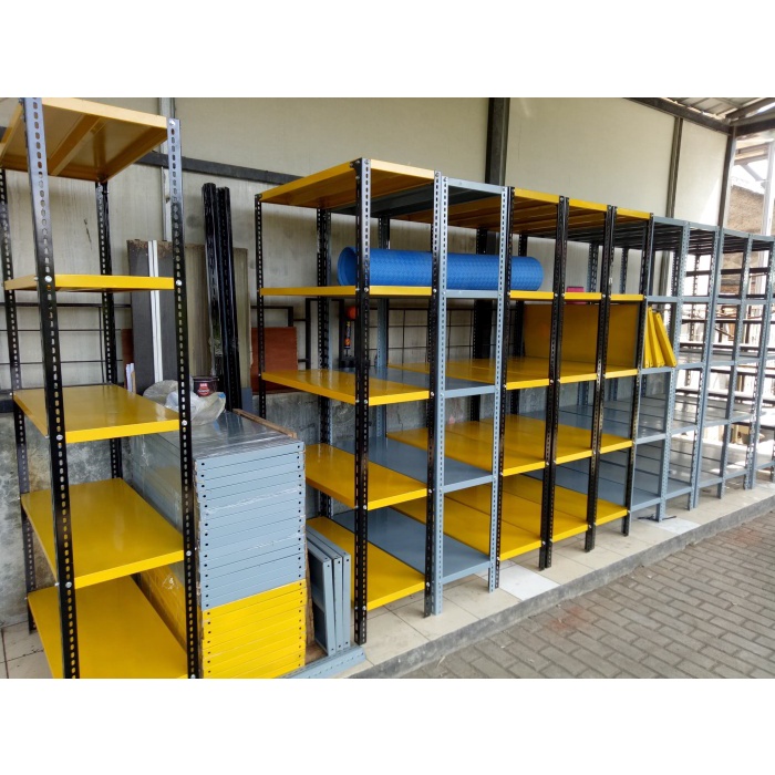 Terlaris Rak Gudang Barang / Rak Susun / Rak Besi Siku Gratis Ongkir Bandung