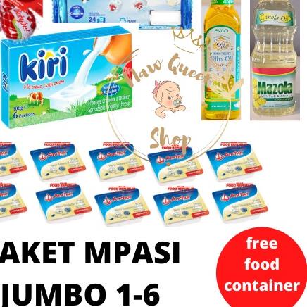 

♜ PAKET MPASI LENGKAP JUMBO ( BELCUBE + KIRI + BABYBEL + CASA DI OLIVA / EVOO + MAZOLA + ANCHOR) ☋