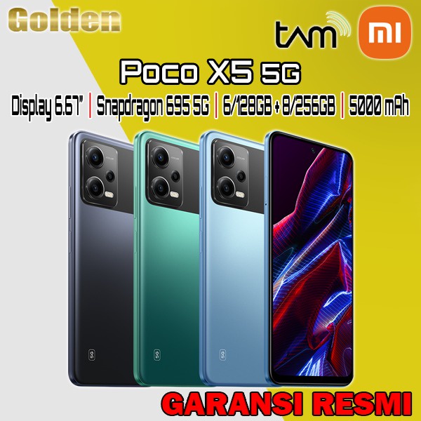 XIAOMI POCO X5 5G 6/128 8/256 Ram 6GB 8GB Internal 128GB 256GB Resmi