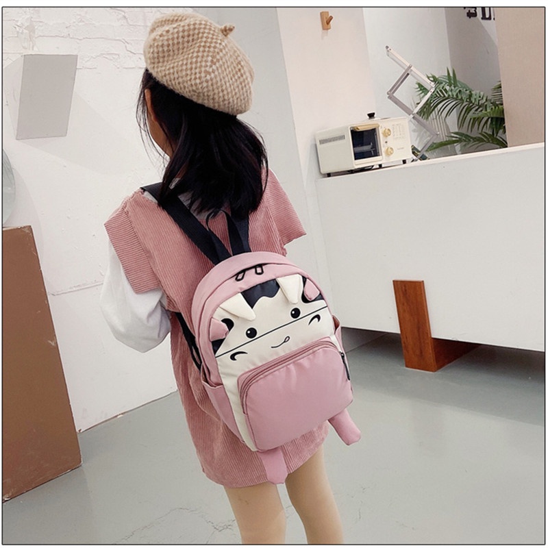 PVJ - Tas Ransel Anak Sekolah PG Paud TK Karakter dan Motif Sapi Lucu dan fashionable