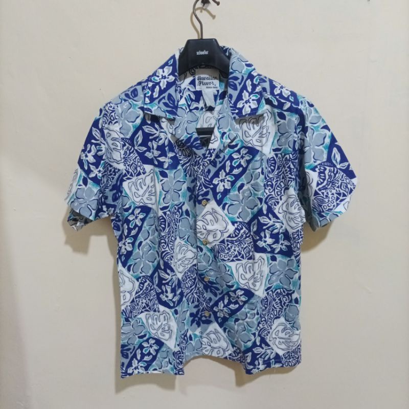 Kemeja Hawai Blue Second