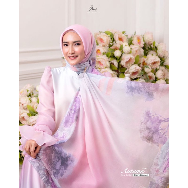 Arrafi Hijab Jilbab Segi Empat Autum Scarf Original Terbaru
