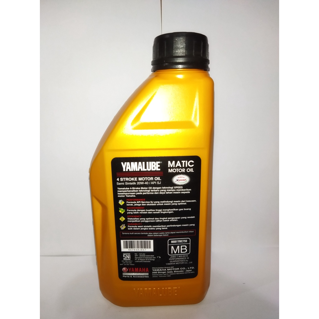 OLI YAMALUBE MATIC 0.8L 100% ORI