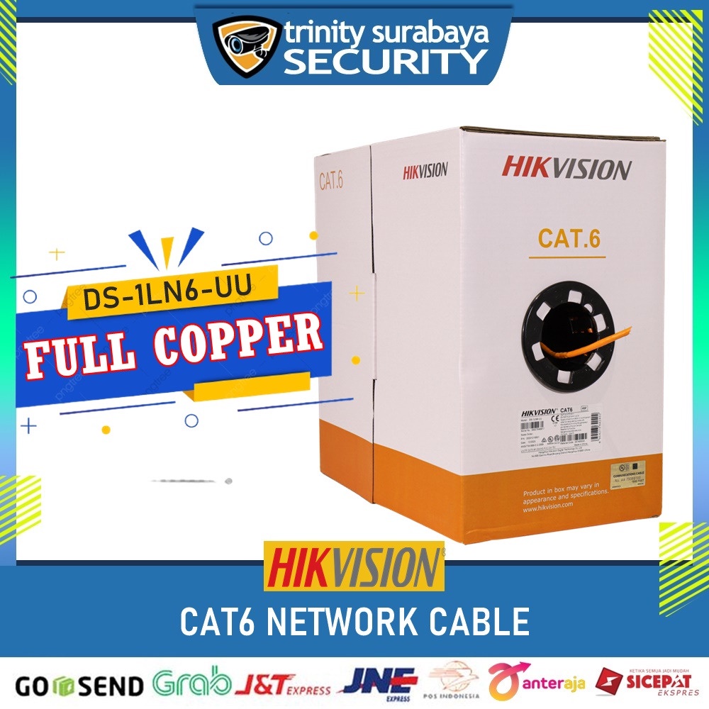 Kabel LAN CAT6 HIKVISION DS-1LN6-UU FULL COOPER