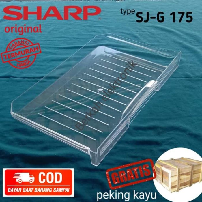 `````````] RAK PENAMPUNG AIR/RAK CHILLER IKAN DAGING ORIGINAL KULKAS SHARP