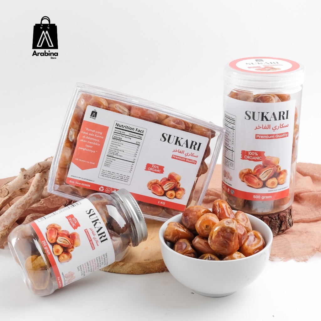 Arabina Kurma Sukkari Premium Sukari Dates Original