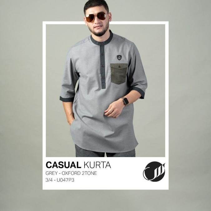 BAYAR DITEMPAT SAMASE Baju Kurta Casual U047P Lengan Panjang Samase Clothes Official /BAJU KOKO PRIA