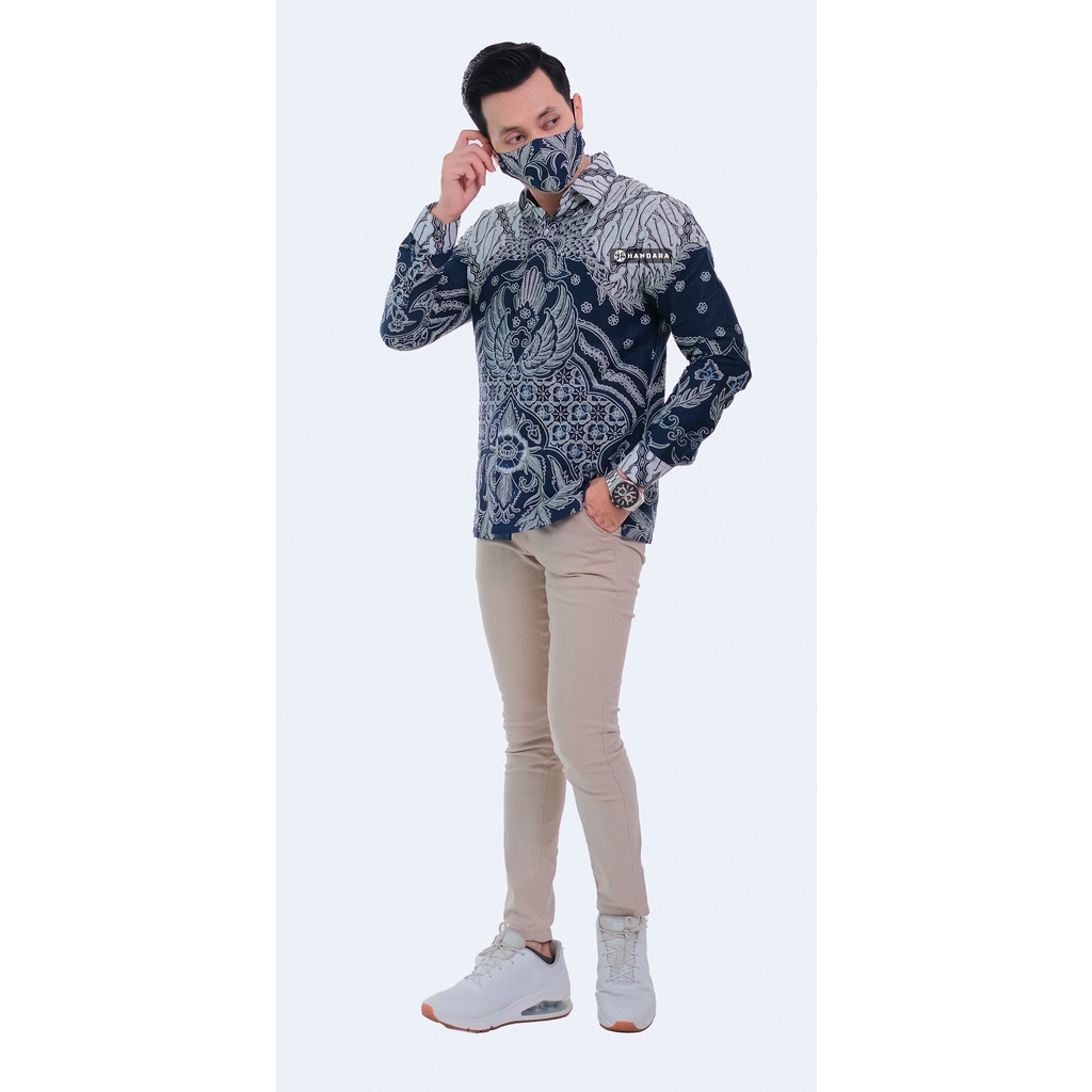 Handara Batik Pria Lengan Panjang Slim Fit Premium Gurdo Kraton HB-352