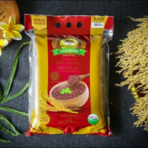 

md organik beras merah pecah kulit / red rice pecah kulit 2kg