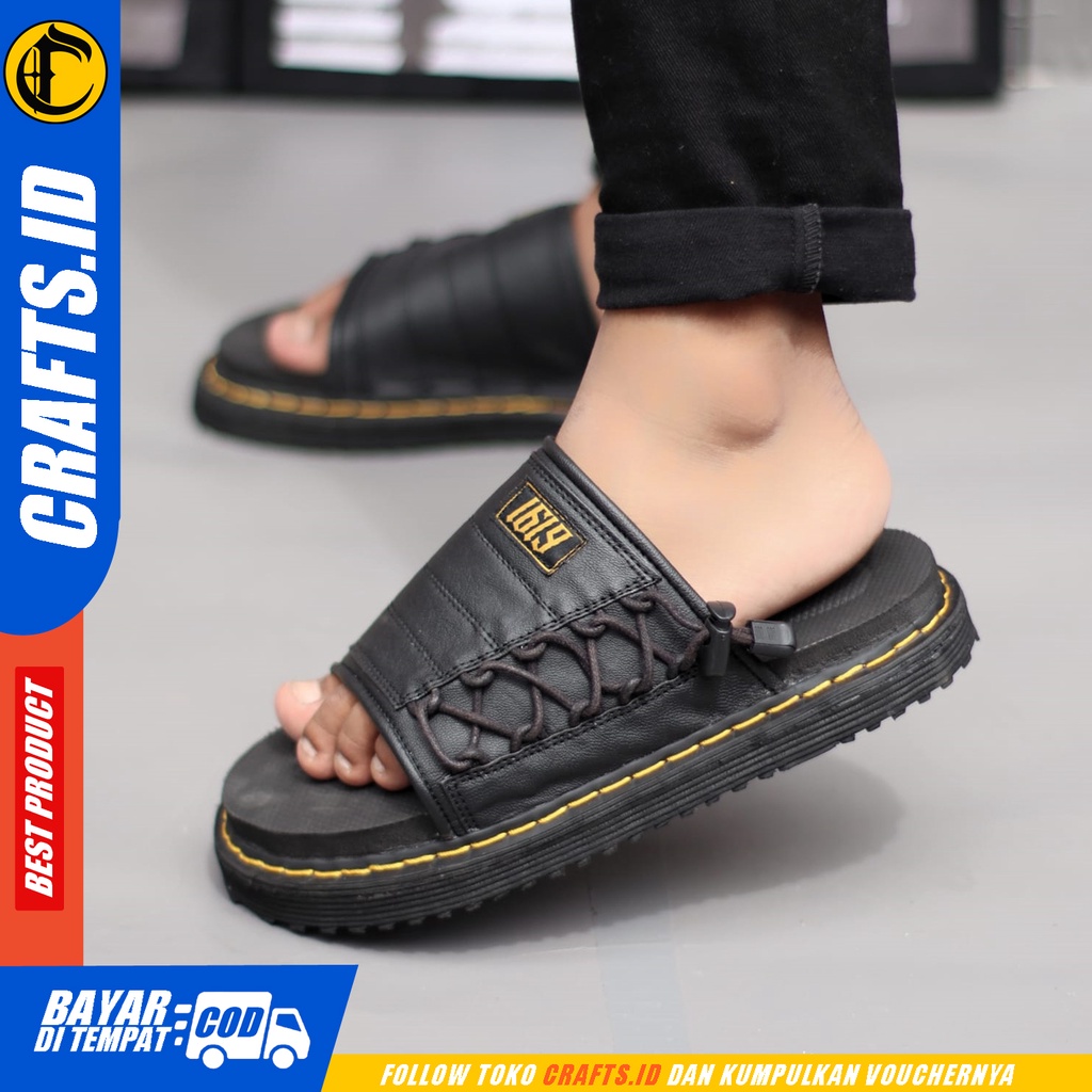 Sandal Gunung Pria Travelling Sendal Slide Casual Terbaru Crafts Kunglao