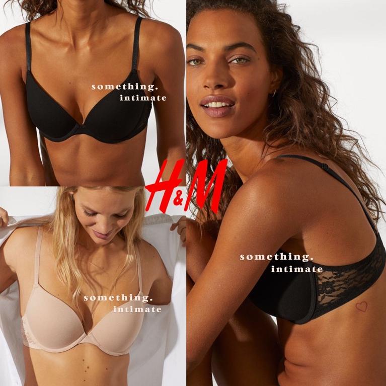 BIG SALE H&M MEL Lightly Padded Underwired Microfiber Organic Tshirt Bra / BH Katun Daily Wired with