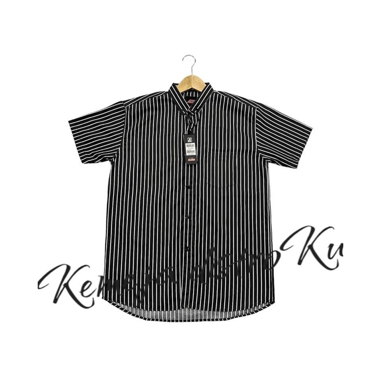 Kemeja Salur Pria Lengan Pendek Baju Kemeja Stripe Terbaru Dan Terlaris di Kalangan Remaja dan Dewasa