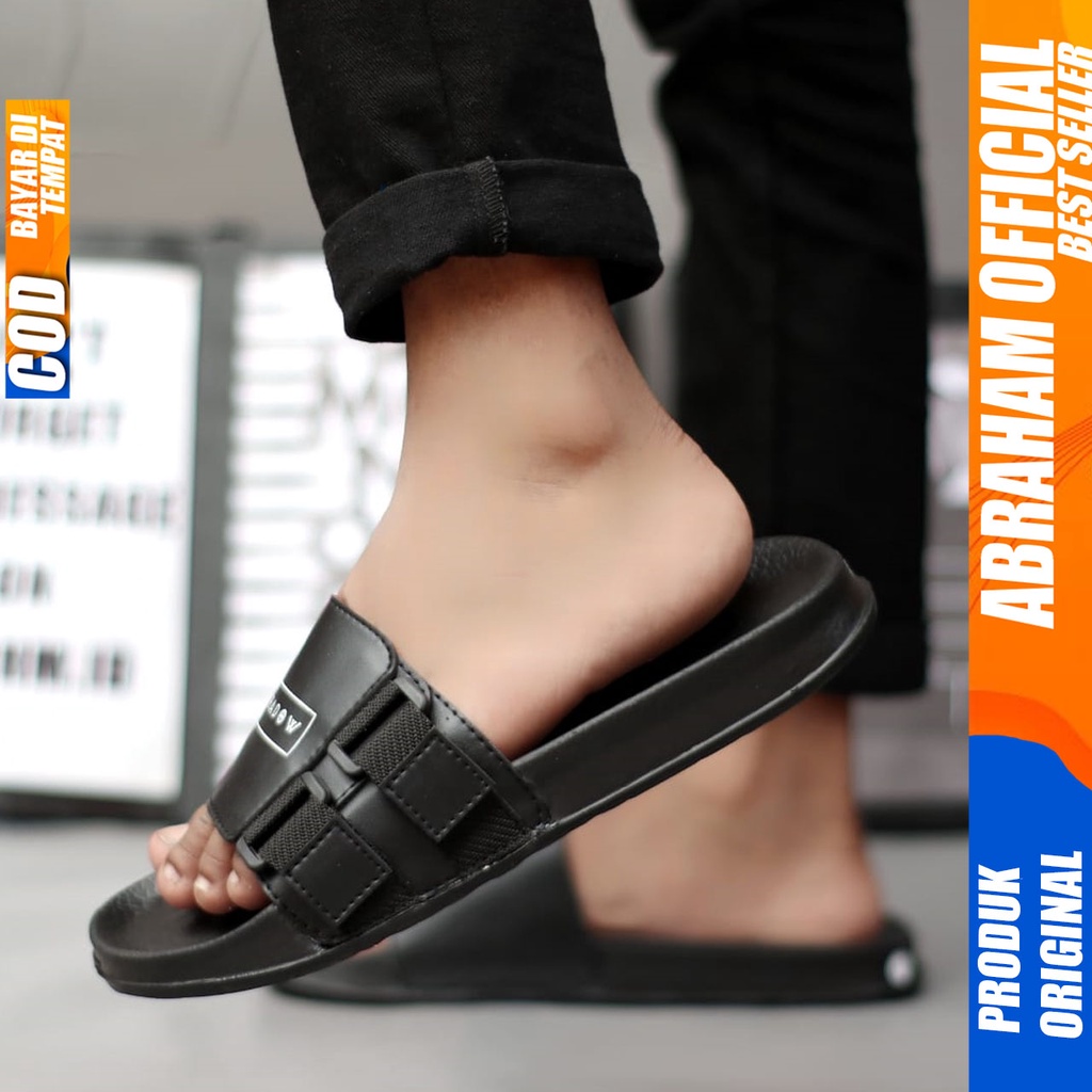 Sandal Casual Pria Sandal Slide Pria Sendal Selop Cowok Fashion Terbaru Keren