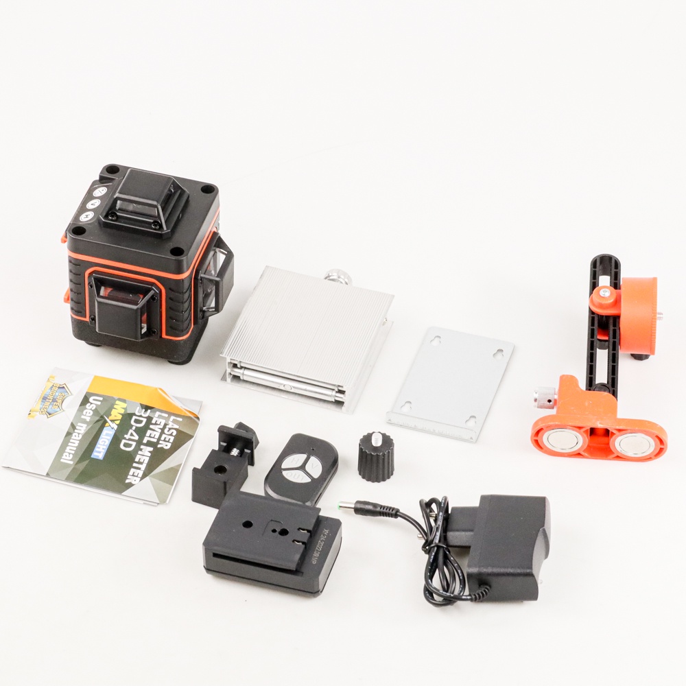 Taffware HILDA Mesin Self Leveling 16 Line Green Laser 4D with Remote - LD-515 - Black/Orange