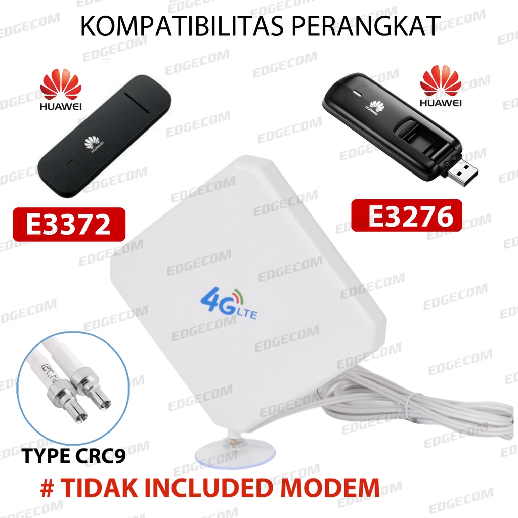 Antena External Modem Mifi dan USB 4G LTE HUAWEI E5573, E5577, E3372 TS9 DAN CRC9