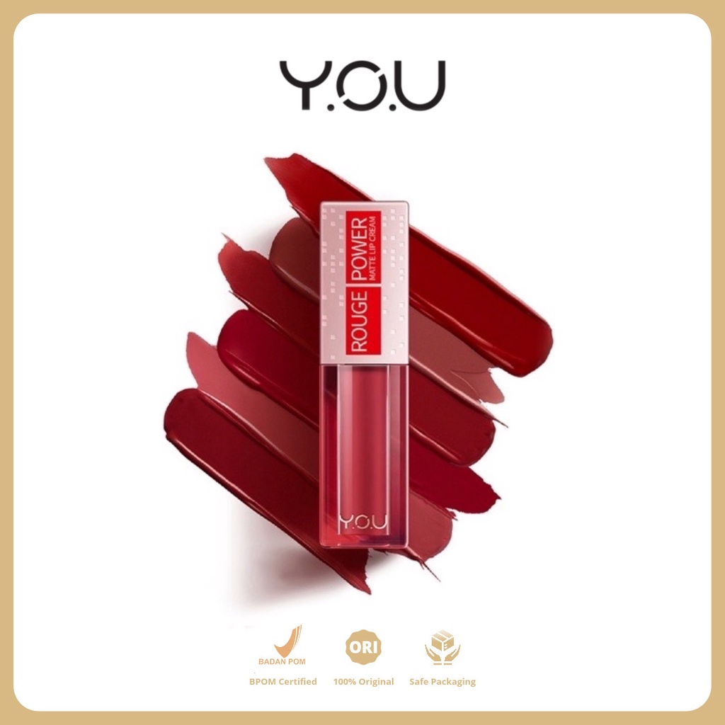 YOU Rouge Power Matte Lip Cream Lipstik | Matte Finish |