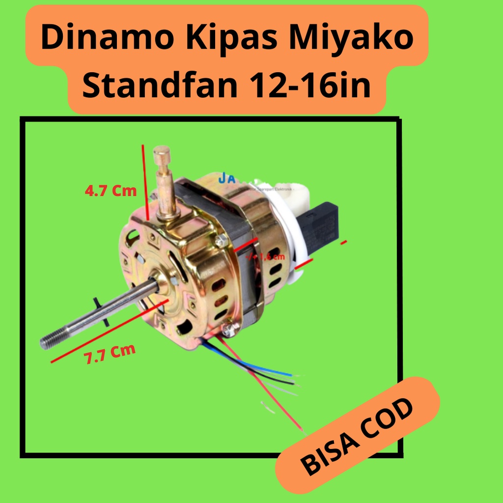 [PROMO] DINAMO MESIN KIPAS ANGIN MIYAKO 12-16 IN WALLFAN-STANDFAN-DINDING-BERDIRI TANPA REMOTE / Mot