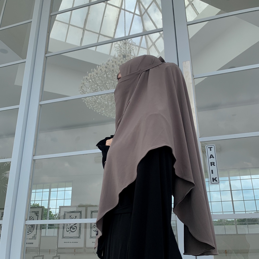 Bergo Cadar Bergo Instant Non ped Free Niqab Bergo Premium