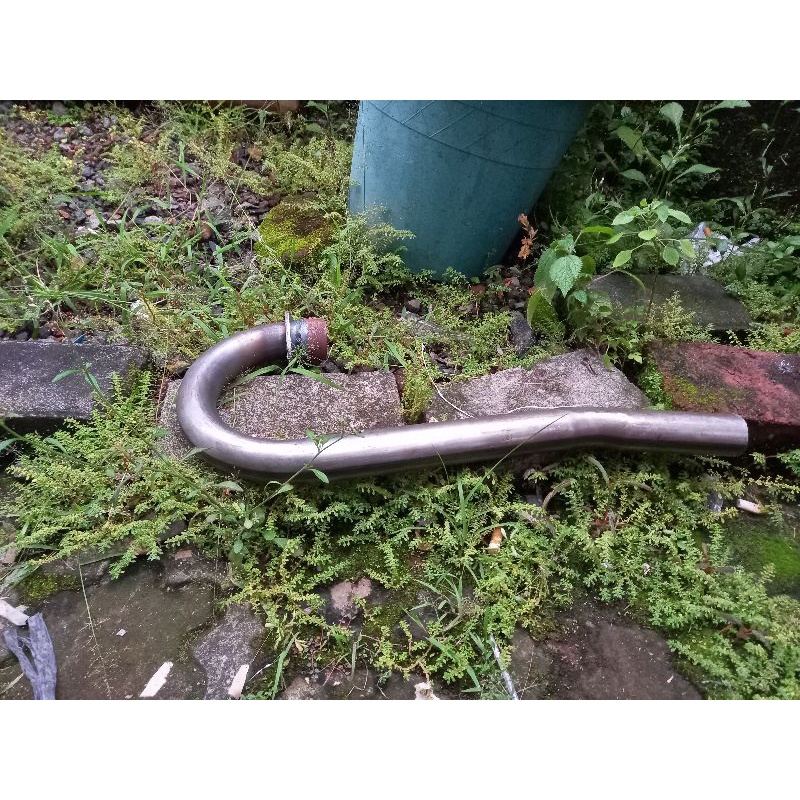 Awet Pipa Leher Knalpot Leheran Trail Motor Honda Tiger Megapro Mp Pipa Header Gl