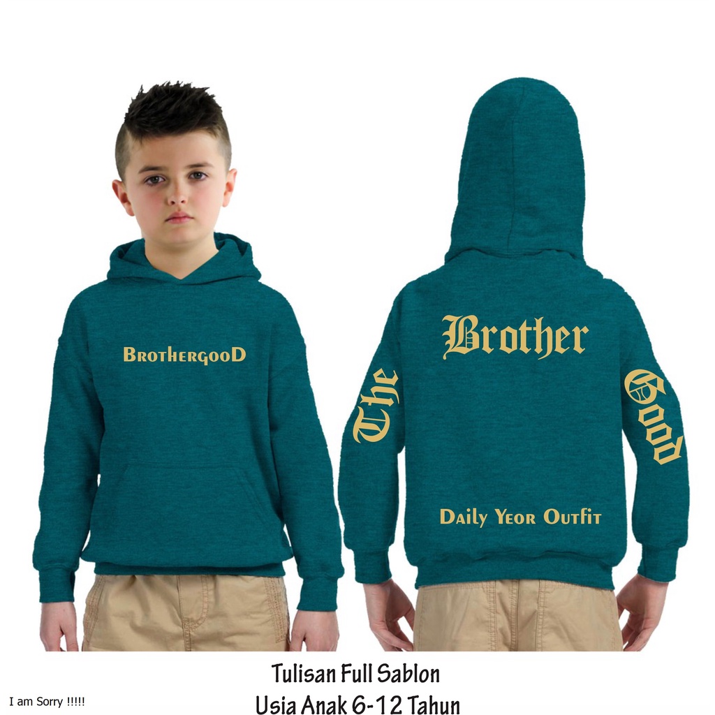 (Bayar di Tempat) Sweater Anak anak tanggung Hoodie Brothergood Jaket Anak Laki laki